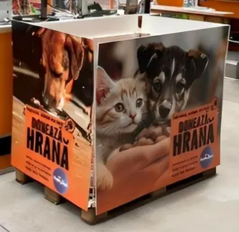 Container Hornbach pentru donații de hrană pentru animale